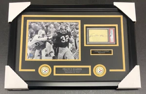 FRANCO HARRIS PSA INDEX IMMACULATE RECEPTION AUTOGRAPHED FRAMED 8X10 PHOTO #3 - Picture 1 of 3