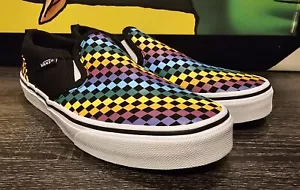 Zapatillas sin cordones Vans Missy Asher negras/multi #721356 talla 4 niños - Imagen 1 de 9