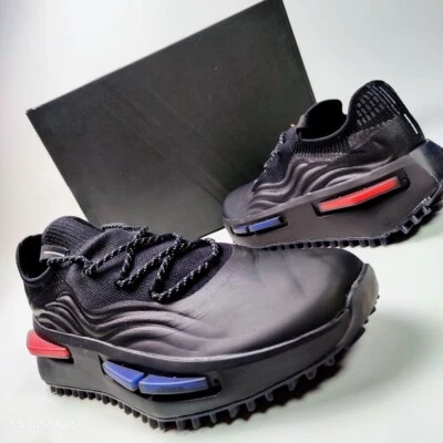 Adidas US 12 Men's Black/Red/Blue Rare Boost Retro NMD S1 Copa Pack - GZ9797 New - Image 1 of 4