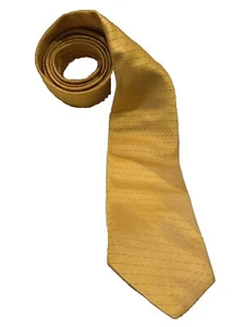 Oswald Boateng Sunflower Yellow 100% Silk Vintage Tie Wide - Picture 1 of 17