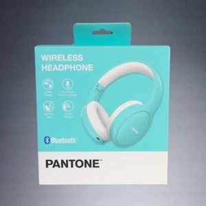 2024 DATAPLUS PANTONE TEAL BLUETOOTH WIRELESS HEADPHONE SET #PT-WH008L - Picture 1 of 5