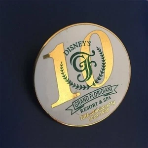 OLD RARE Disney pin Grand Floridian Resort & Spa Logo 10th Anniversary - Picture 1 of 2