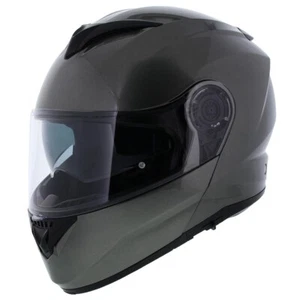 Vito Furio Modular Flip Up Motorcycle Helmet - Size S - Gloss Gunmetal - Grey... - Picture 1 of 8