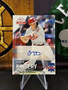 Tarjeta de béisbol Topps 2019 día nacional Scott Kingery autógrafo automático/477 #AU-SK - Imagen 1 de 2