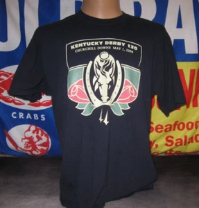VTG KENTUCKY Derby 130th Churchill Downs T Shirt Men's XL Horse SMARTY JONES - Picture 1 of 5