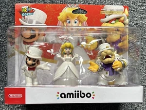 Super Mario Odyssey Amiibo Wedding Triple Pack Peach Bowser - Picture 1 of 1