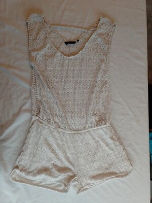 Women's Playsuit New Look Size M Lace White 26 - Image 1 of 4