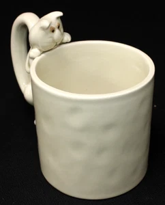 Taza de café de porcelana FITZ & FLOYD 1977 "Cat Nap", Cat & Goldfish 4" de alto EPOC - Imagen 1 de 11