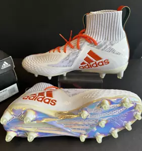ADIDAS FREAK ULTRA PRIMEKNIT FOOTBALL CLEATS White/Orange Mirror Bottoms 11.5 - Picture 1 of 24