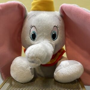 Disney Kohls Cares 12 Inch Grey Pink Dumbo Plush Stuffed Animal Collectible