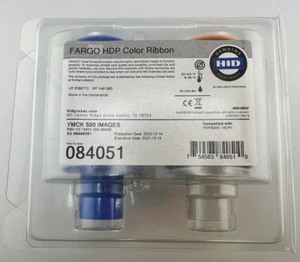 Fargo 84051 YMCK Vollfarbband mit Harz HDP5000 - 500 Drucke - Neu - Bild 1 von 1