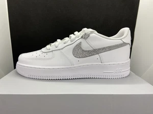 Nike Air Force weiß Glitzer Glitterfarbe Custom Sneaker Geschenk Damen - Bild 1 von 5