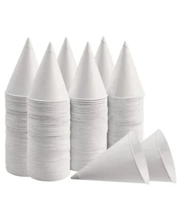 Kegelbecher 4 Unzen Größe Papier Einwegbecher Papier Wasser Kegel 100% biologisch abbaubar - Bild 1 von 9