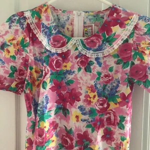 Girls Floral Spring Dress Size 12 Swat Kids 100% cotton No Pets Smoke free home - Picture 1 of 12