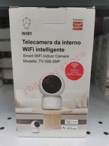 TELECAMERA Videocamera INTERNO WIFI INTELLIGENTE Wiby Alexa Google Smart Life - Picture 1 of 4