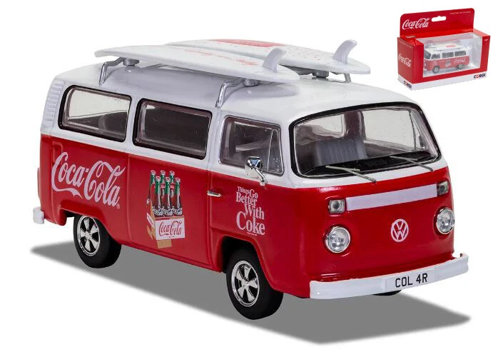 Corgi COCA COLA VW TYPE 2 WINDOW CAMPER SURF VAN 1:43 - Bild 1 von 1