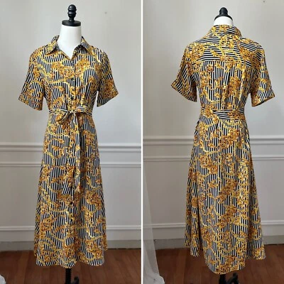 Camisa de vestir Walter Baker con cinturón cadena a rayas filagree 6 Foto 1 de 4