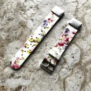 Banda de ajuste rápido de cuero floral roja para Garmin fenix 5S epix Pro 42 mm -A20B18 - Imagen 1 de 7