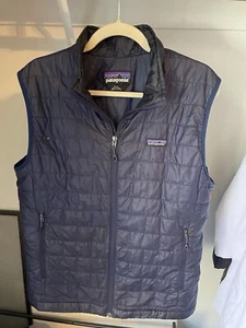 Patagonia Nano Puff Vest Mens Medium Blue - Picture 1 of 4
