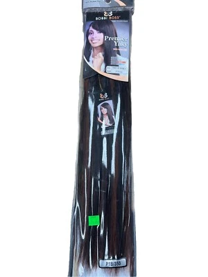 Bobbi Boss Premier Yaki 100% Human Hair 16 Inches #1B/350 Color - Image 1 of 3