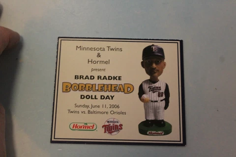 BRAD RADKE JUNE 11, 2006  SGA Bobblehead CARD ONLY Minnesota Twins Cover