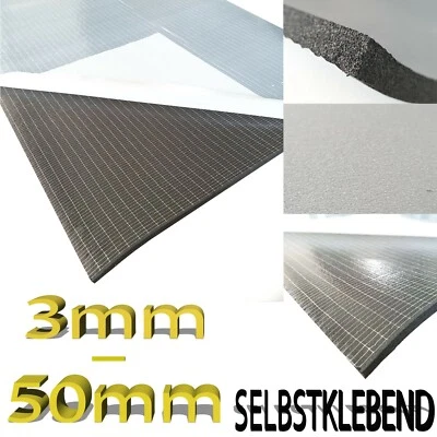 Schaum selbstklebend 6mm-32mm Isolierung Kautschuk Platten Dämmung Dämmplatte - Bild 1 von 4
