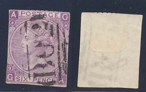 Great Britain 1867 6p Queen Victoria Stamp #51 P9 Used CV $90 FREE Ship after 1s - Picture 1 of 1