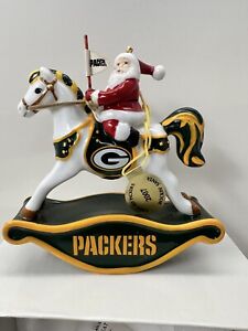 Danbury Mint NFL Green Bay Packers NFL  2007 Rockin’ Santa Ornament w/ Orig Box