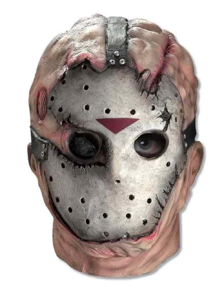 Jason Voorhees Latex Mask Friday 13th Fancy Dress Up Halloween Costume Accessory - Image 1 of 1