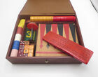 Vintage Bakelite Multi-Game Set - Cribbage, Backgammon, Checkers, Poker Dice