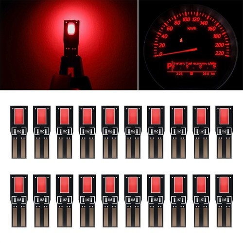 20pcs T5 Red 5630 LED Speedometer Instrument Gauge Cluster Dash Light ...