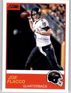 Tarjeta base Score Joe Flacco NFL PWE 2019 Ravens #82 - Imagen 1 de 2