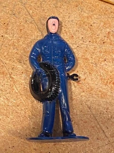 1989 Remco Mechaniker Kunststoff Figur 3" * gebraucht mit Lackabnutzung (Gesicht) DTB - Bild 1 von 4