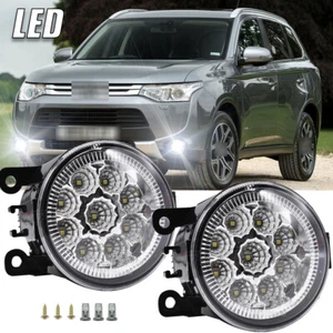 9LED Front Bumper Fog Light Lamp w/Wiring Kit For Mitsubishi Outlander 2013-2015 - Picture 1 of 10