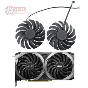 MSI RTX 3060 3060 Ti 3070 Ventus 2X Replacement GPU Fans Set 95mm - Picture 1 of 6