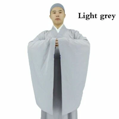 Para Hombres Shaolin Monje Budista Vestido Meditación Haiqing Bata Kung Fu Traje Unisex Arte Foto 1 de 4