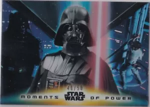 STAR WARS 2015 TOPPS HIGH TEK MOMENTS OF POWER INSERT DARTH VADER #"D 40/50 - Picture 1 of 2