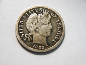 1902-O in perfette condizioni + argento barbiere centesimo, bella data migliore moneta vintage da collezionare - Foto 1 di 2