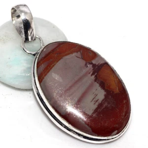 Noreena Jasper 925 Silver Plated Gemstone Handmade Pendant 2" Unique Gift AU U08 - Picture 1 of 3