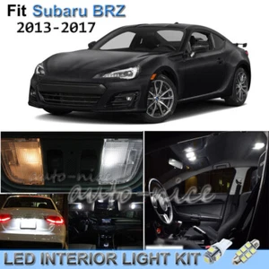 For 2013-2017 Subaru BRZ Luxury White Interior LED Lights Kit 8 Pieces - Picture 1 of 8