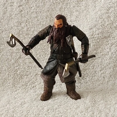 Boneco de ação 2002 PNL Marvel GIMLI Senhor dos Anéis LOTR 4,75 polegadas - Imagem 1 de 4