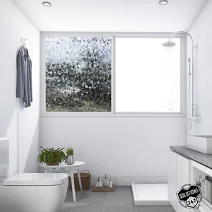 Sichtschutz Kieselstein Glas 3D Film Heim Fenster Dekorative Tönung Zum Selbermachen - Statisch Anhaften Rückseite - Bild 1 von 6