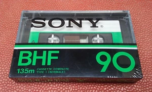 RARE SONY BHF 90 VINTAGE 1978 IEC I TYPE I BLANK CASSETTE TAPE Made in France - Photo 1/2
