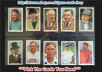 GALLAHER - SPORTING PERSONALITIES 1936 (G) ***PICK THE CARDS YOU NEED*** - Image 1 of 4