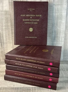 Sight Reduction Tables for Marine Navigation Vols 1-6 Pub No 229 maritime ocean - Afbeelding 1 van 9