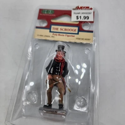 Figura victoriana Lemax Decoración 'Scrooge' Decoración de pasteles de Navidad Foto 1 de 2