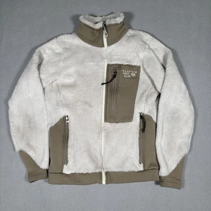 Mountain Hardware High Loft Jacket Women’s XS Ivory Zipper Pockets Polartec Soft - Picture 1 of 10