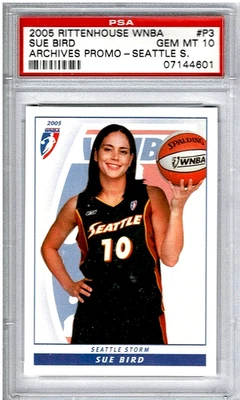 Sue Bird 2005 Rittenhouse WNBA Promo Card #P3 PSA 10 Gem Mint Pop 12 🏀 STORM 💎 - Image 1 of 2