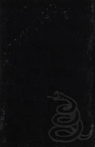 Metallica Self-Titled cassette UK Vertigo 1991 cassette clear shell silver print - Picture 1 of 11