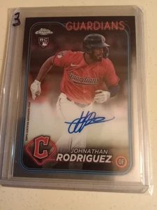 2024 Topps Chrome Johnathan Rodriguez AUTOGRAPH #RA-JR Rookie Baseball - Picture 1 of 2